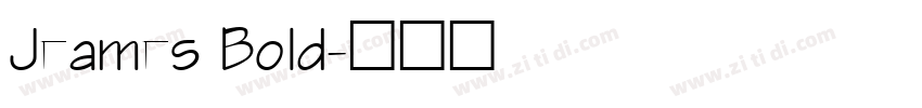 Jeames Bold字体转换